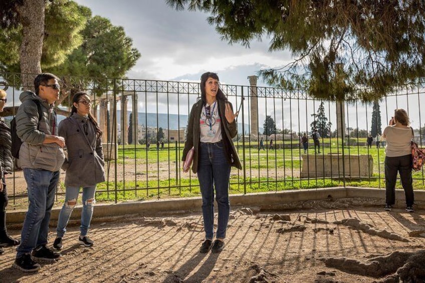 Explore the Temple of Olympian Zeus in the heart of Athens during a guided city tour for details about its architecture and history.