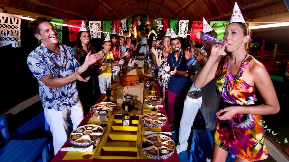 Party on a boat in Canun