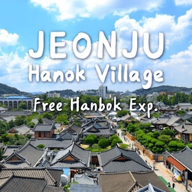 Seoul/Busan: Jeonju Hanok-by med Hanbok-upplevelse