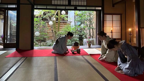 Kimono & Tea Ceremony Experience in a Kyoto Cultural Asset