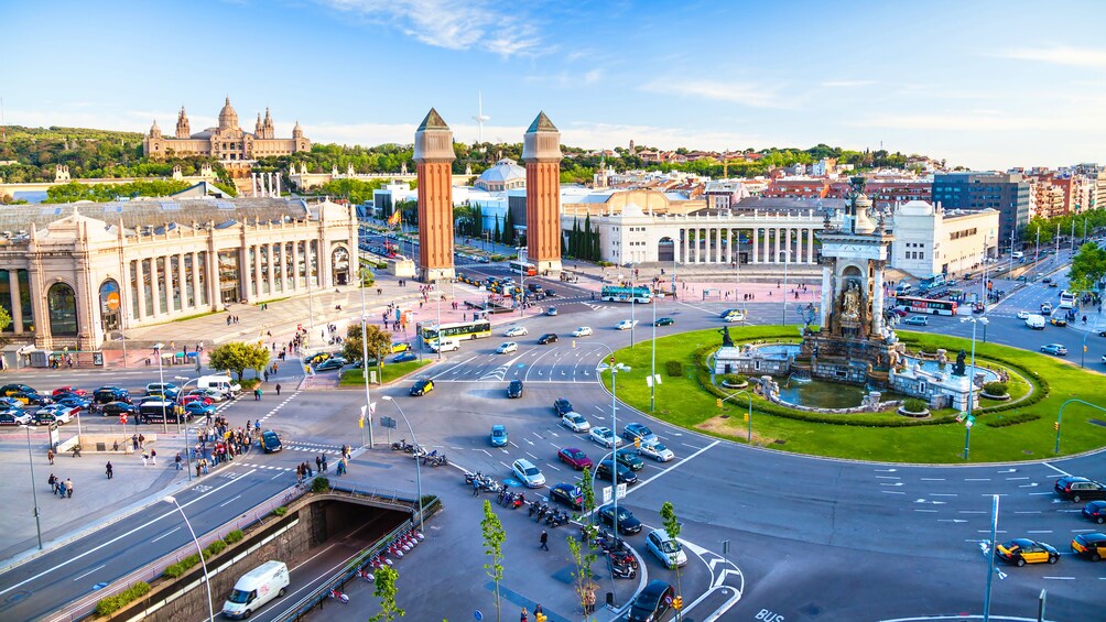View of the center of Barcelona. Spain