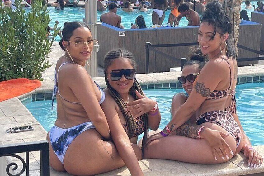 Hip Hop Pool Crawl VIP access and Party Bus Experience