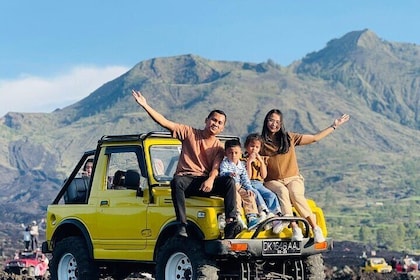 Mount Batur Jeep Sunrise Black Lava Tour and Rafting