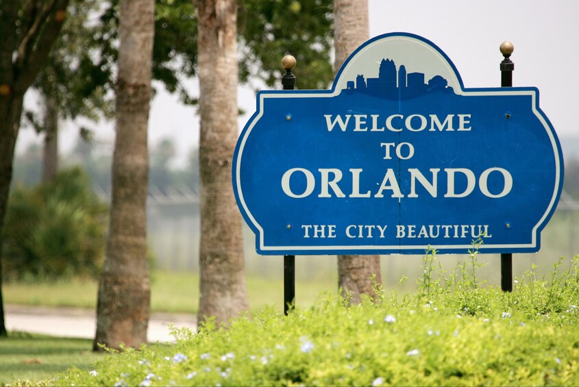 Welcome to Orlando The City Beautiful sign 