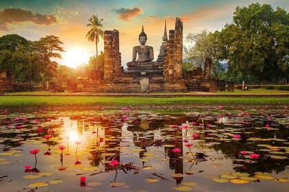 Ayutthaya Glittering Sunset, Boat Ride, Noted Sight, Local Market